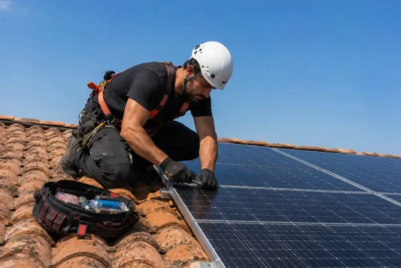 Maintenance et monitoring de panneaux solaires à Chauché
